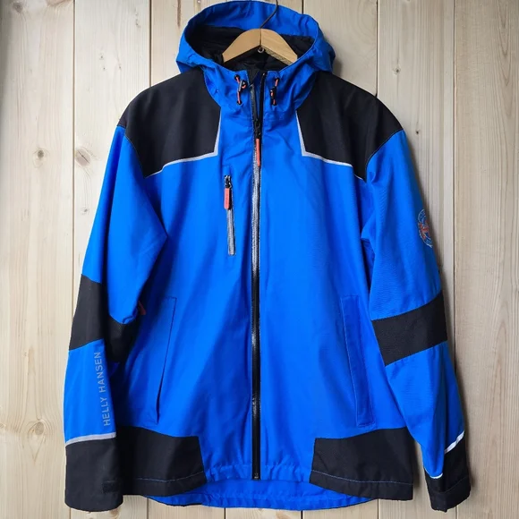 Helly Hansen Chelsea Workwear Waterproof Windbreaker Lined Jacket Mens Large - Picture 1 of 11